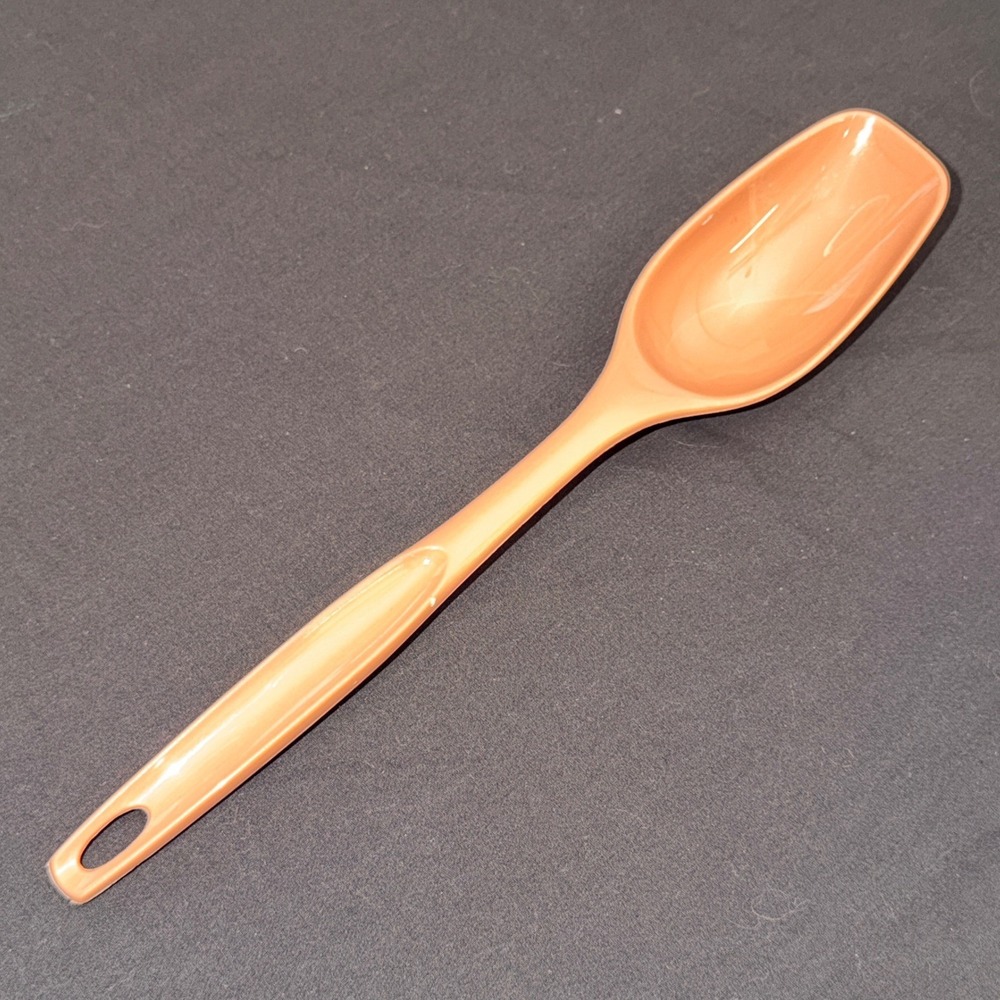 Foley Vintage Kitchen Utensil Cooking Serving Spoon Brown Plastic Hole Handle‎